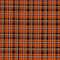 Fabric Traditions Orange Halloween Plaid Glitter Home Décor Fabric